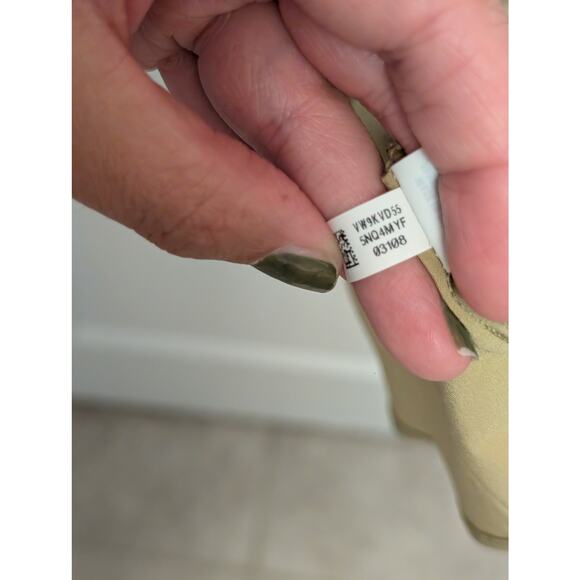 Offline By Aerie‎ Ribbed Cut Out Skort Tennis Dress Chartreuse Built-In Shorts - Picture 8 of 9